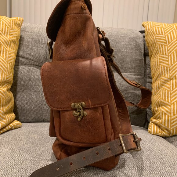 LM Leather Goods Bridges Backpack in Whiskey - Picture 8 of 16